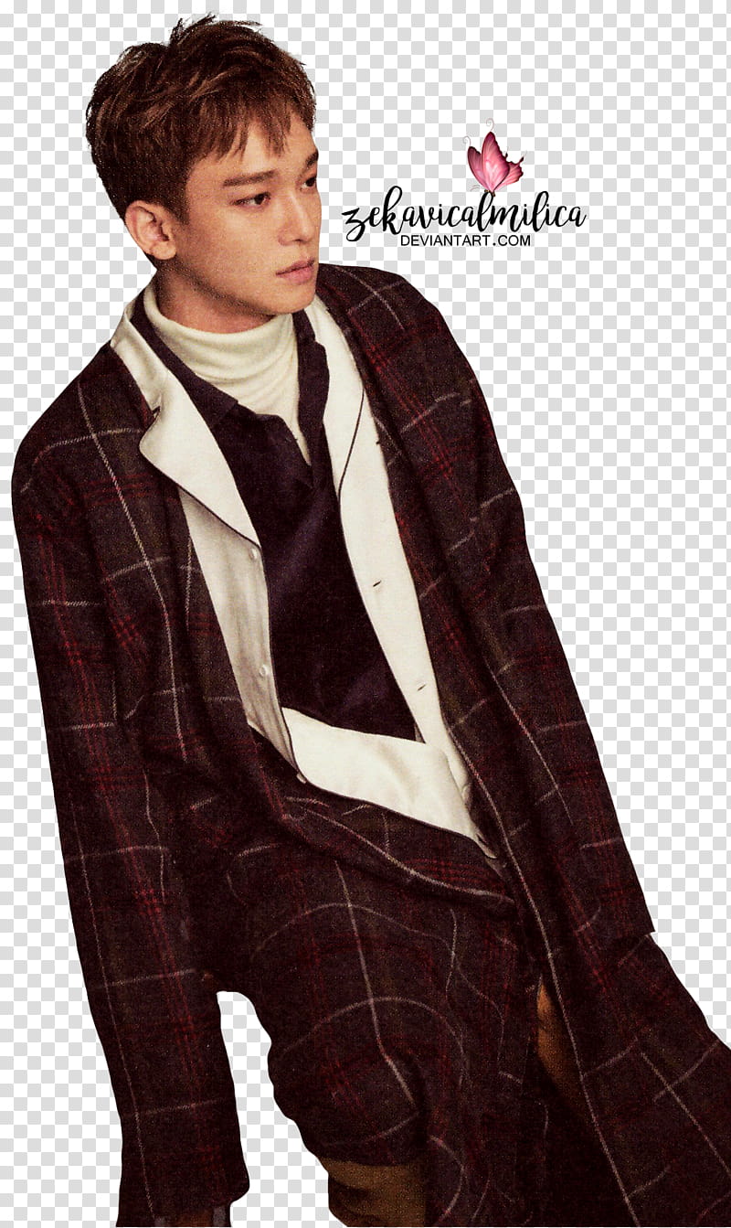 EXO Chen  Season Greetings, man standing transparent background PNG clipart