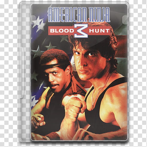 Movie Icon , American Ninja , Blood Hunt, America Ninja Blood Hunt  DVD case transparent background PNG clipart