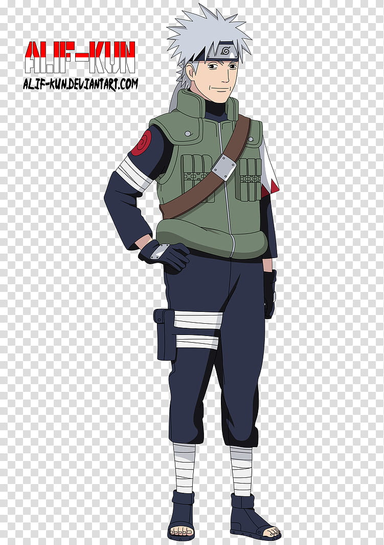 Sakumo Hatake, standing Naruto character illustration transparent background PNG clipart