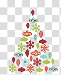 Christmas tree , green, red, and green christmas tree illustration transparent background PNG clipart