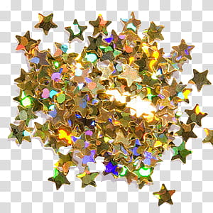 Confeti, star glitter transparent background PNG clipart