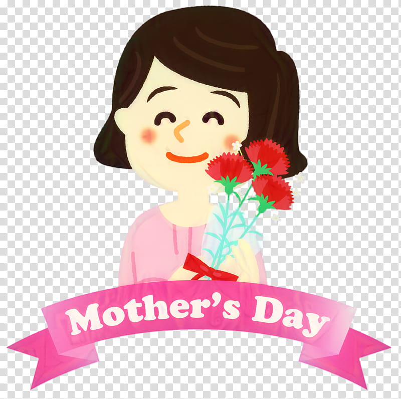 Child, Mothers Day, Poster, Cartoon, Text, Pink, Logo, Plant transparent background PNG clipart