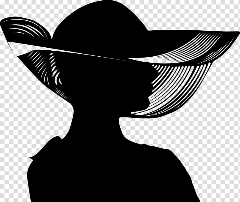 Cowboy Hat, Silhouette, Woman With A Hat, Hat Black, Portrait, Television, Room, Lady transparent background PNG clipart
