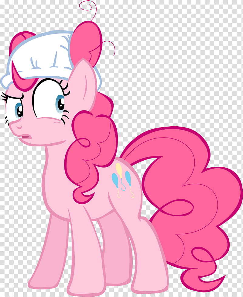 Pinkie Pie suspicious wearing diaper, My Little Pony character transparent background PNG clipart