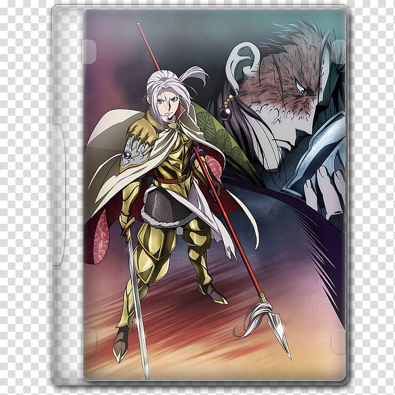 Anime  Summer Season Icon , Arslan Senki; Fuujin Ranbu, v, male anime character with sword transparent background PNG clipart