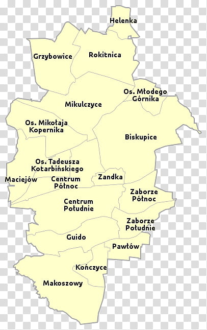 Map, Zabrze, City District, Text, April 17, Angle, Poland, Line transparent background PNG clipart