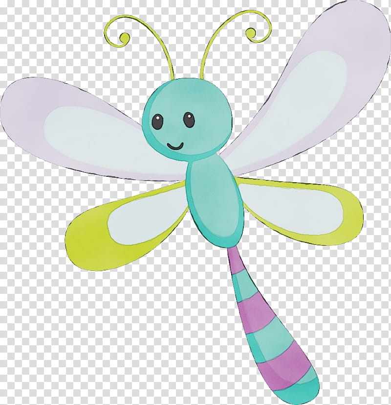 Baby toys, Watercolor, Paint, Wet Ink, Dragonflies And Damseflies, Insect, Wing, Membranewinged Insect transparent background PNG clipart