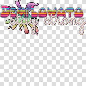 texto de Demi Lovato transparent background PNG clipart thumbnail