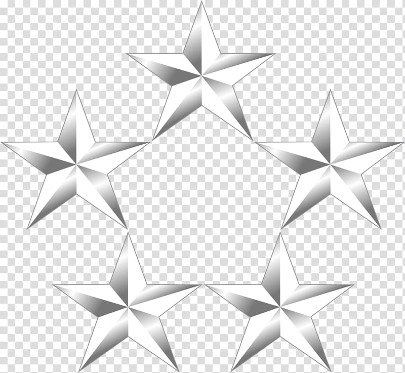 Star Drawing, General, General Of The Army, Military Rank, Army Officer, United States Of America, United States Army Officer Rank Insignia, White transparent background PNG clipart