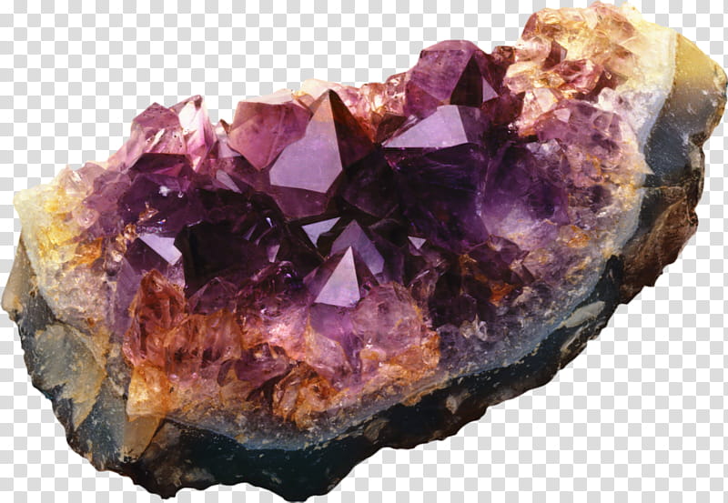 Rock, Amethyst, Quartz, Purple, Mineral, Gemstone, Crystal, Geology transparent background PNG clipart
