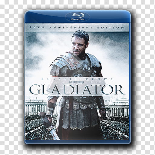 Gladiator Kingdom of Heaven Folder Icons, bluraycover () transparent background PNG clipart