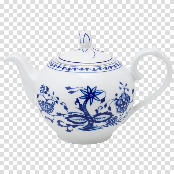 Onion, Blue Onion, Teapot, Coffee, Porcelain, Plate, Jug, Pitcher transparent background PNG clipart