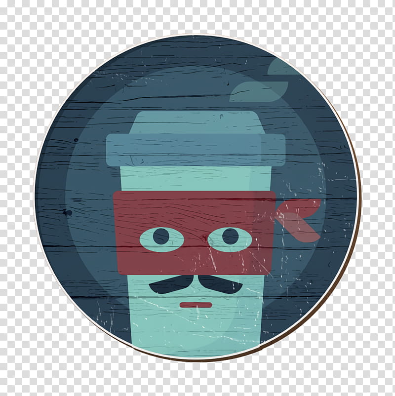 avatar icon coffee icon cup icon, Cartoon, Glasses, Turquoise, Plate, Moustache, Teal, Facial Hair transparent background PNG clipart