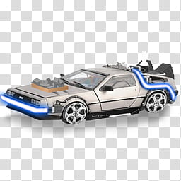 Back To The Future Icons Vista, BTTF  Time Railway Delorean_x transparent background PNG clipart