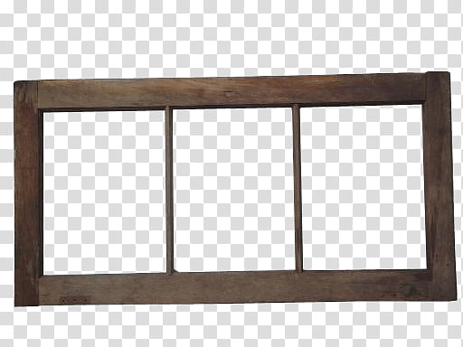rectangular brown wooden -opening frame transparent background PNG clipart