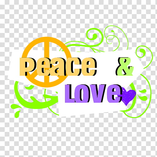 Textos en, peace & love signage transparent background PNG clipart