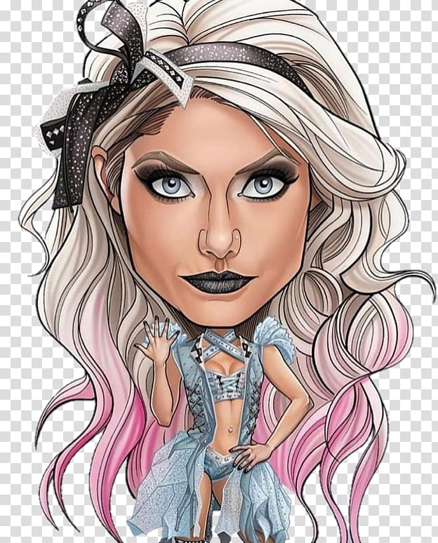 Alexa Bliss CARTOON transparent background PNG clipart