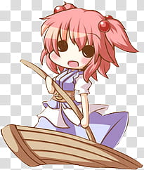 Touhou Icons, Komachi Onozuka transparent background PNG clipart