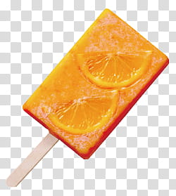 orange popsicle transparent background PNG clipart