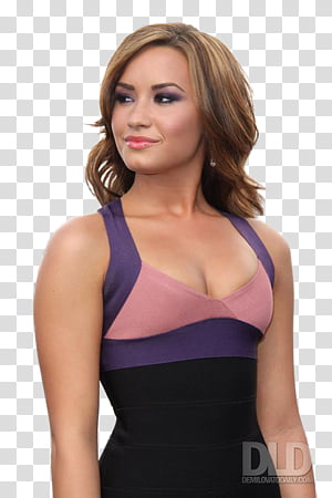 Demi Lovato , 2 transparent background PNG clipart thumbnail