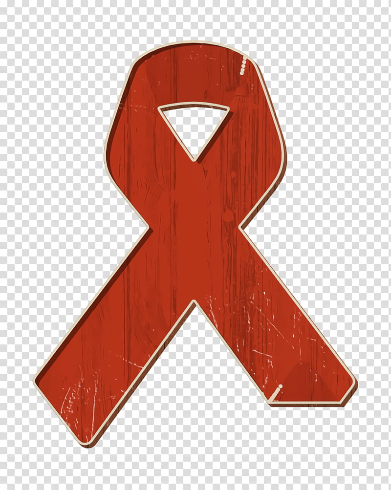 Ribbon icon Medical Elements icon Aids icon, Orange, Red, Material Property, Symbol, Collar transparent background PNG clipart