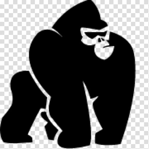 silverback gorilla silhouette
