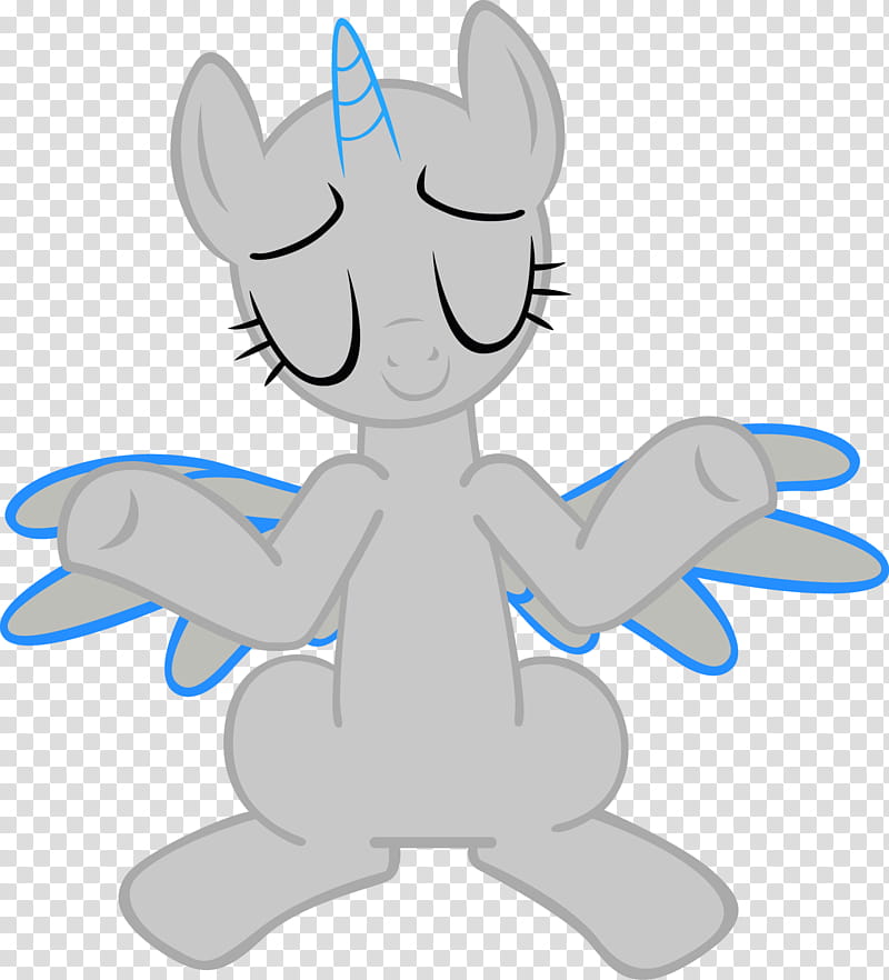 Shrugging Pony Base , gray unicorn transparent background PNG clipart
