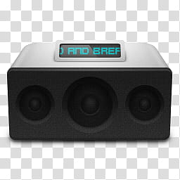 iVista  s, black Bluetooth speaker transparent background PNG clipart