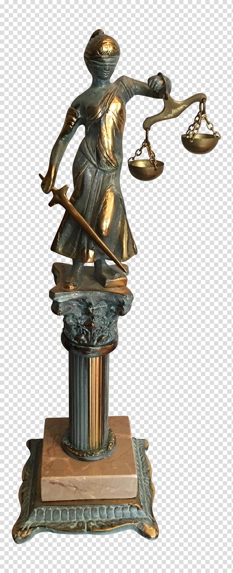 Modern, Bronze Sculpture, Statue, Classical Sculpture, Ornament, Brass, Lady Justice, Figurine transparent background PNG clipart