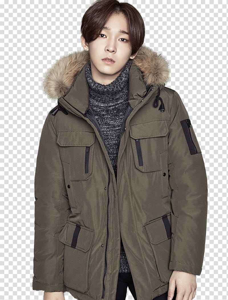 Winner, man frowning wearing unzip parka transparent background PNG clipart