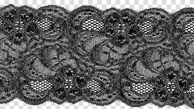 Lace Screentone , black knitted lace transparent background PNG clipart