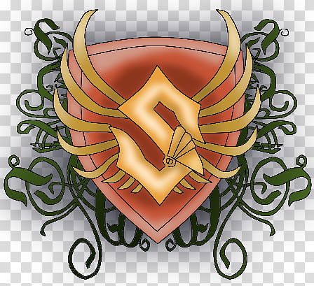 Sabaton Insignia, red and gold logo transparent background PNG clipart