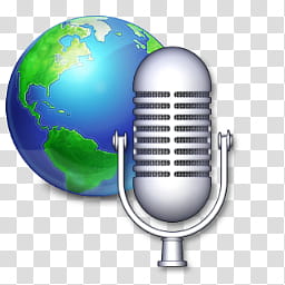 DeskMundo Live Icons, worldnews, planet Earth and microphone transparent background PNG clipart