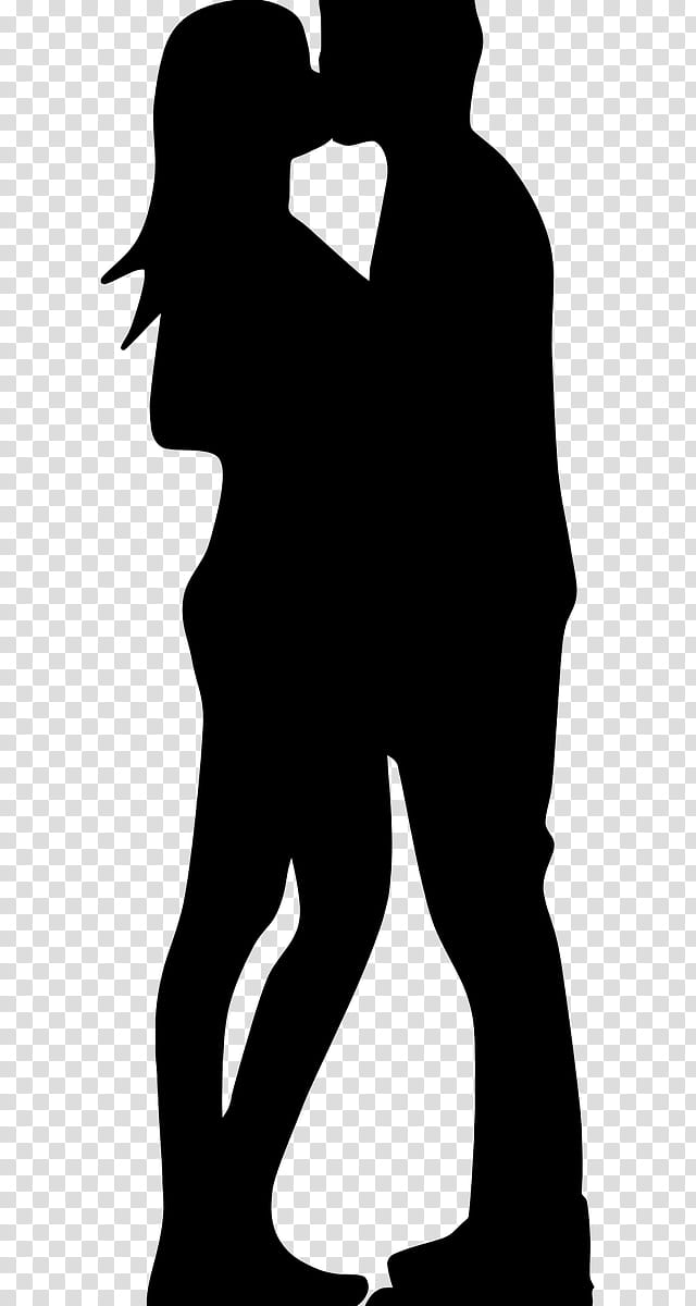 Kiss, Silhouette, Drawing, Standing, Male, Human, Muscle, Neck transparent background PNG clipart