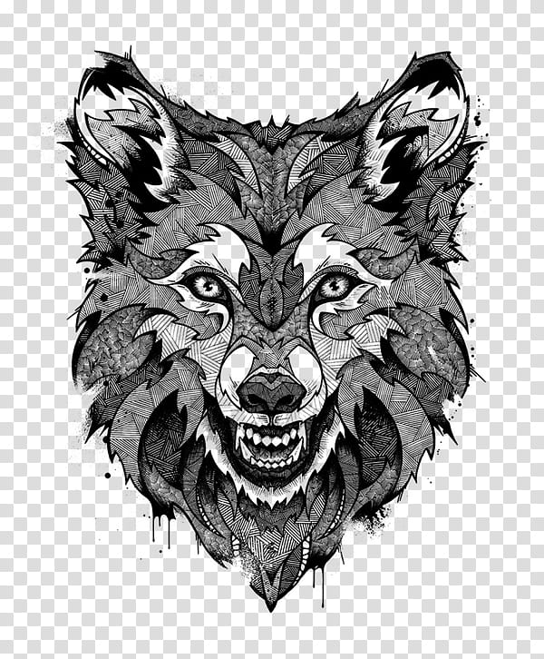 Wolf Drawing, Line Art, Painting, Tattoo Art, Visual Arts, Head, Snout, Werewolf transparent background PNG clipart