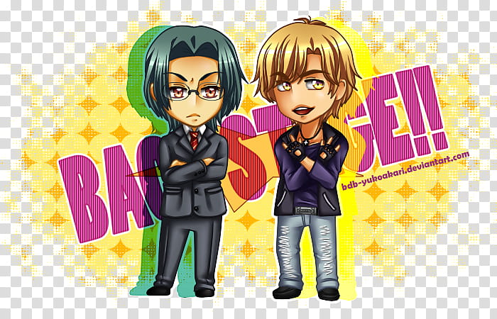 Shougo and Rei Back Stage transparent background PNG clipart