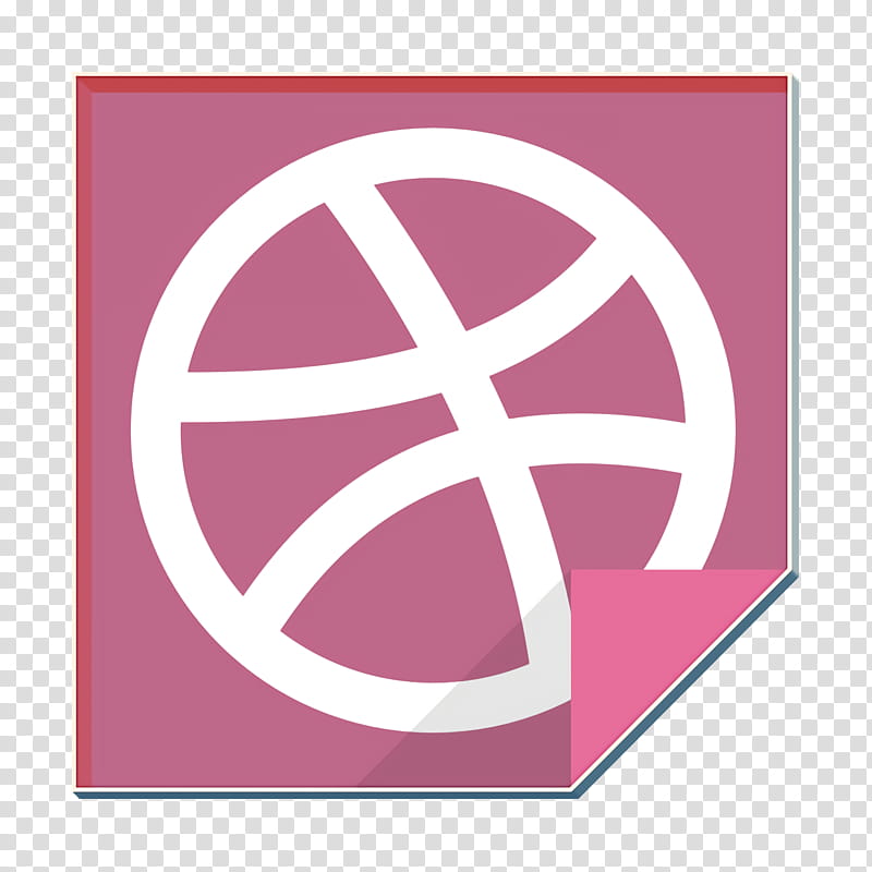 communication icon dribbble icon dribbble logo icon, Social Media Icon, Social Network Icon, Pink, Symbol, Circle, Material Property, Peace Symbols transparent background PNG clipart