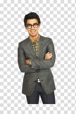 Joe Jonas, man in gray notched lapel suiot transparent background PNG clipart