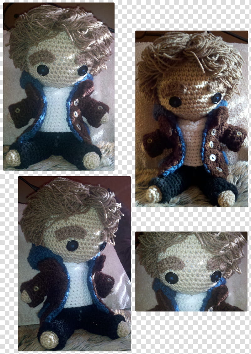 Rob Pattinson Crochet doll transparent background PNG clipart