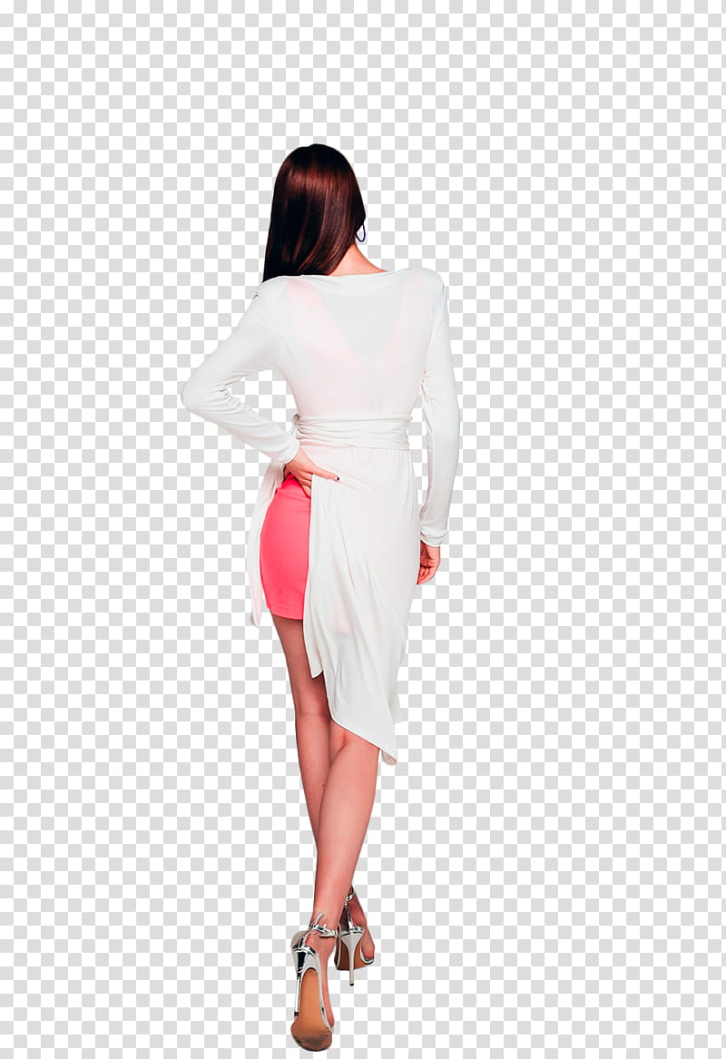 PARK JUNG YOON, woman wearing white long-sleeved dress transparent background PNG clipart