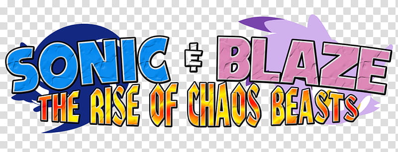 Sonic and Blaze The Rise of Chaos Beasts Logo transparent background PNG clipart