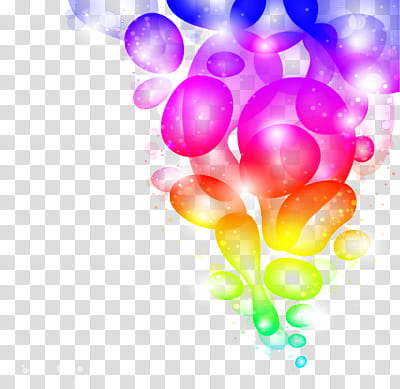 multicolored bubbles transparent background PNG clipart