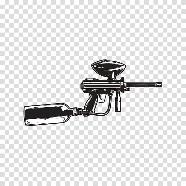 Gun, Air Gun, Ranged Weapon, Firearm, Paintball Equipment, Black M, Paintball Marker, Games transparent background PNG clipart
