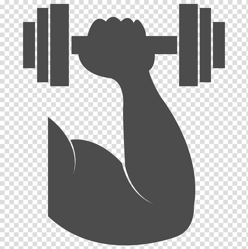 dumbbell weights arm exercise equipment logo transparent background PNG clipart