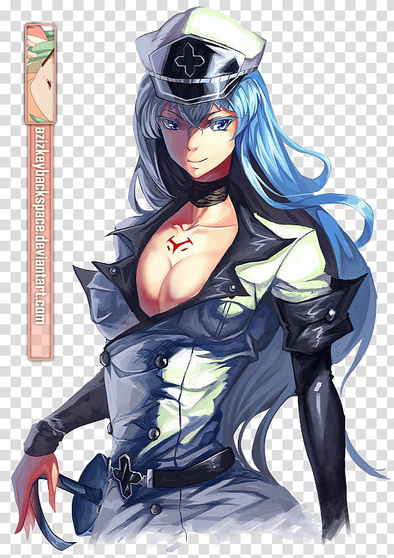 Esdeath (Akame ga Kill!), Render, Esdeath of Akame Ga Kill transparent background PNG clipart