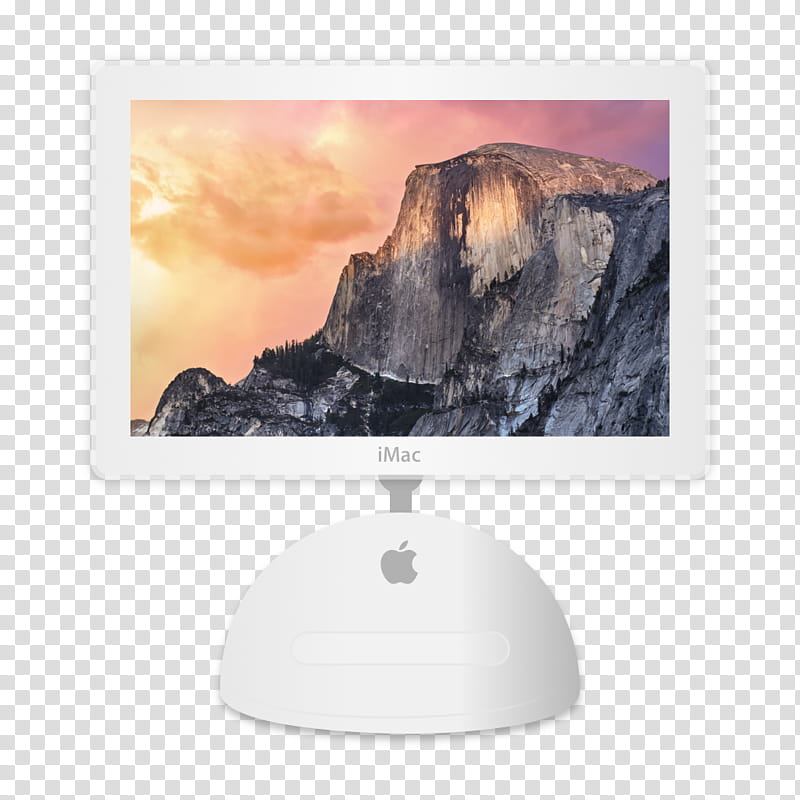 Flat Apple Device Icons and ICNS , iMac G transparent background PNG clipart