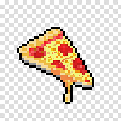 Pixel, pizza art transparent background PNG clipart