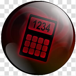 Black Pearl Dock Icons Set, BP Calculator Cherry transparent background PNG clipart