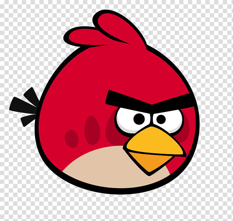 Angry Birds Red illustration transparent background PNG clipart