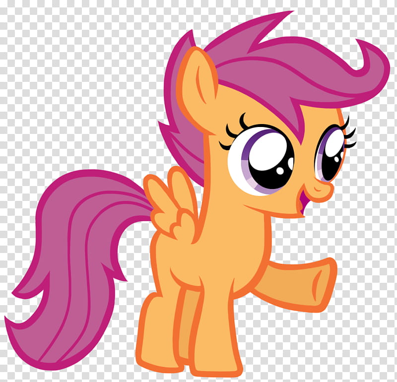 Scootaloo Base Yay base of, orange and pink My Little Pony character illustration transparent background PNG clipart